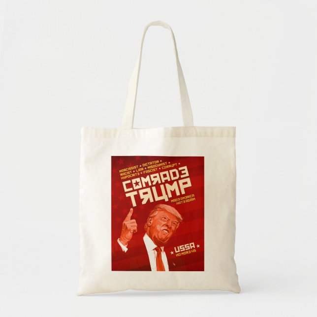 Comrade Trump - Soviet Poster Tote Bag (Front)