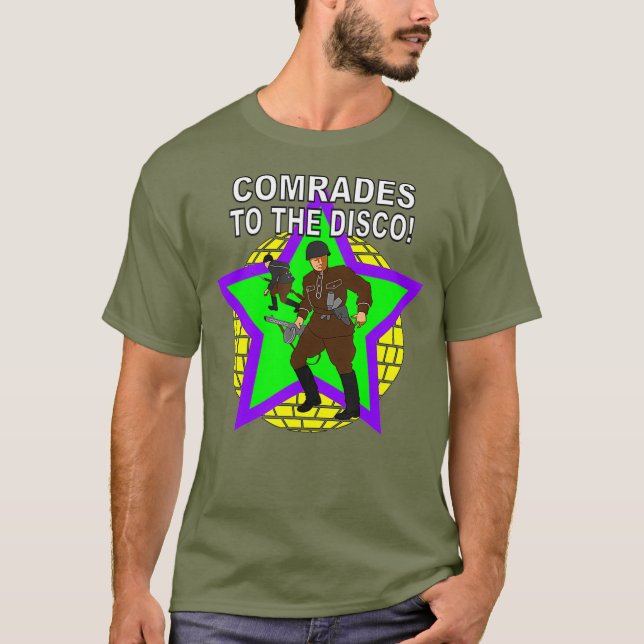 Comrades to the Disco  Soviet Retro T-Shirt (Front)