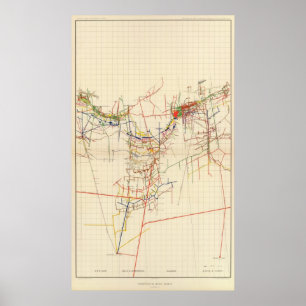 Comstock Mine Maps Number IV Poster