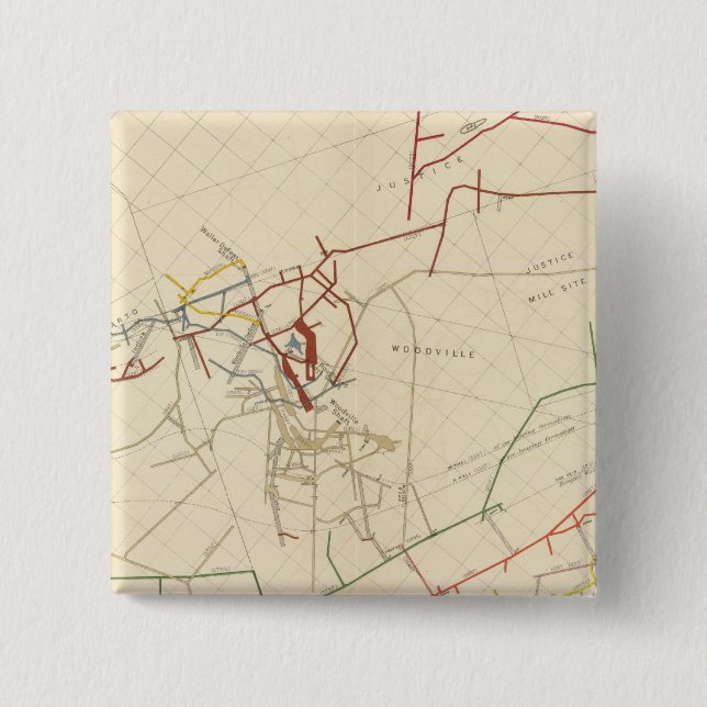 Comstock Mine Maps Number VIII 15 Cm Square Badge (Front)
