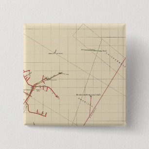 Comstock Mine Maps Number VIX 15 Cm Square Badge