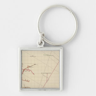 Comstock Mine Maps Number VIX Key Ring