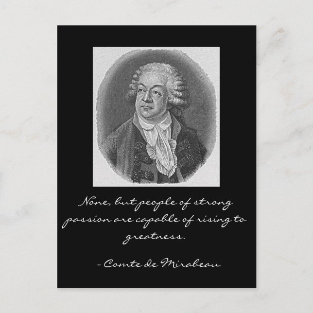Comte de Mirabeau Postcard (Front)