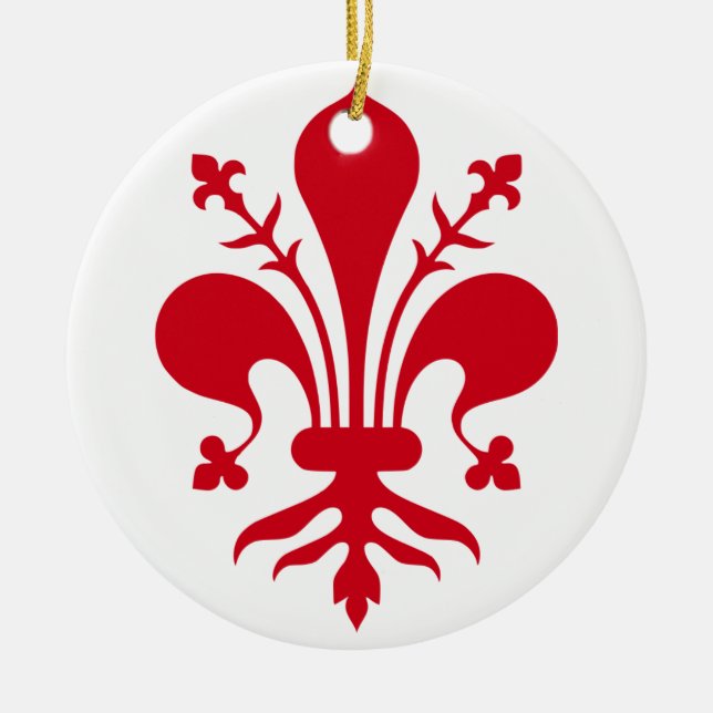 Comune di Firenze Ceramic Tree Decoration (Front)