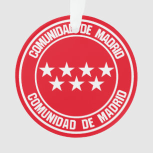Comunidad de Madrid Round Emblem Ornament