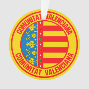 Comunitat Valenciana Round Emblem Ornament