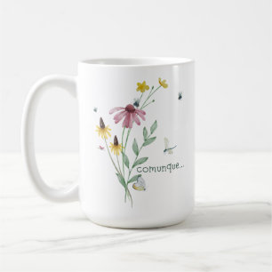 Comunque (con fiori; Italiano) Coffee Mug
