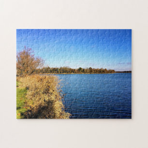 Comus Lake, Delavan, Wisconsin Jigsaw Puzzle