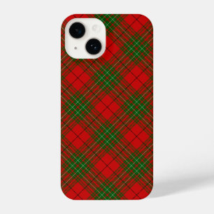 Comyn tartan red green plaid iPhone 14 case