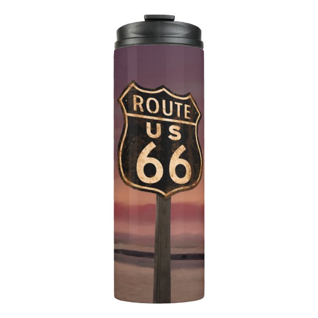 CON02CRFC Route 66.tif Thermal Tumbler (Front)