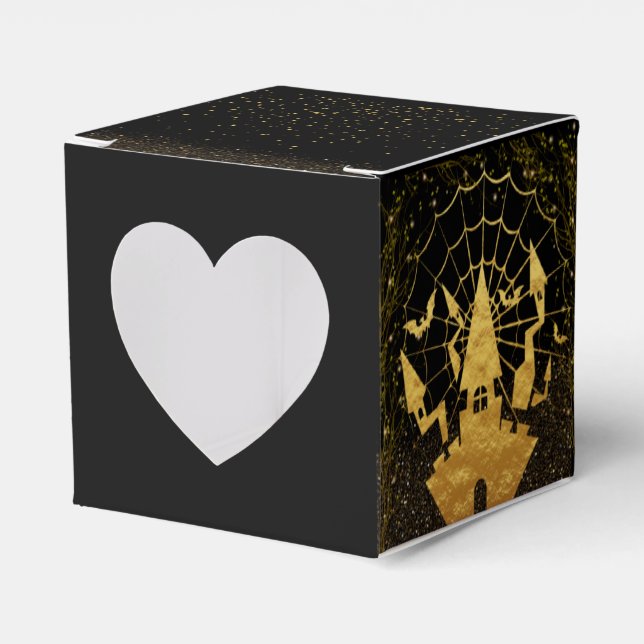 con corazón para Halloween Favour Box (Front Side)