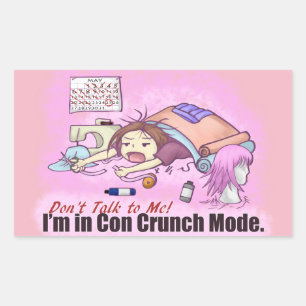 Con Crunch Rectangular Sticker