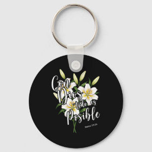 Con Dios Todo Es Sible Shirt Christian Spanish For Key Ring