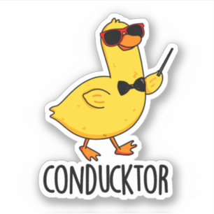 Con-duck-tor Funny Music Conductor Duck Pun