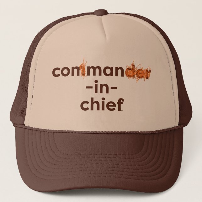 Con Man In Chief Trucker Hat (Front)