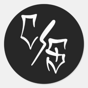 Con Safos Tattoo Graffiti Chicano Art Mexican Amer Classic Round Sticker