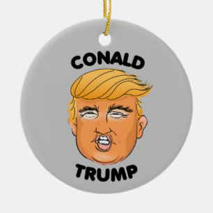 CONALD TRUMP CERAMIC ORNAMENT