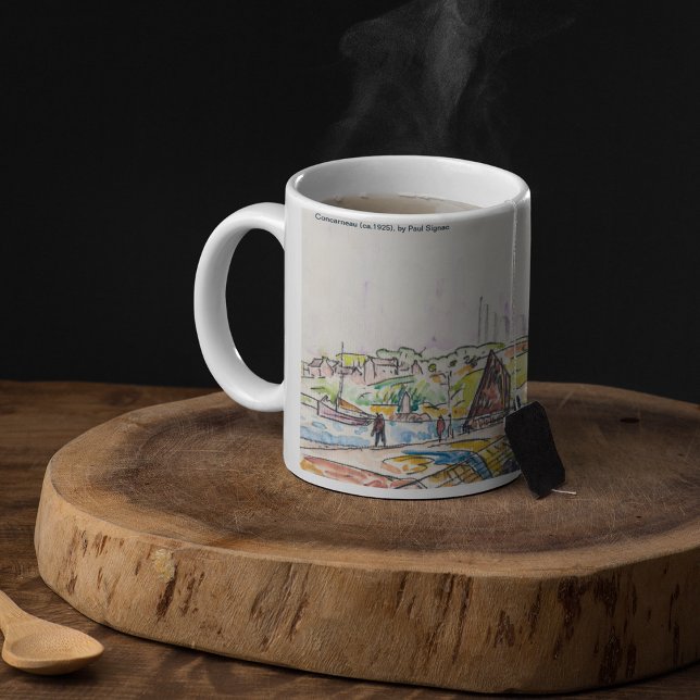 Concarneau (ca.1925) painting by Paul Signac Coffee Mug (Concarneau (ca.1925) painting by Paul Signac Coffee Mug)