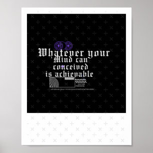 Conceive Achieve Sticker  Poster