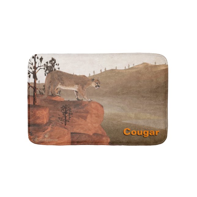 Concentration - Cougar Bath Mat (Front)