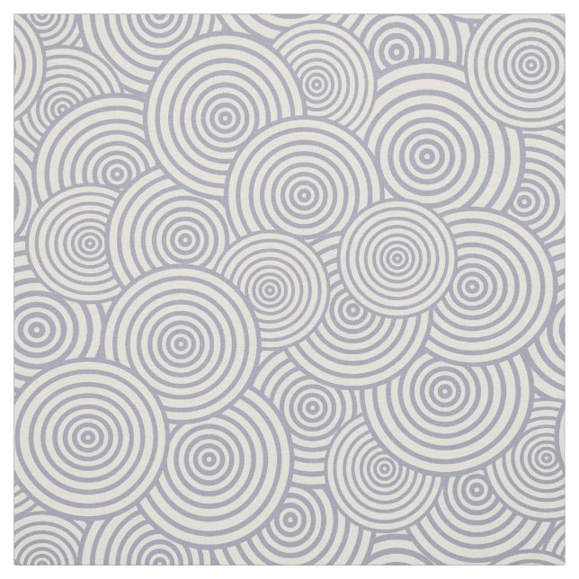 Concentric Circle Pattern Neutral Geometric Repeat Fabric (Swatch)