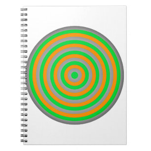 Concentric Circle Spiral Photo Notebook