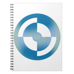 Concentric Circle Spiral Photo Notebook