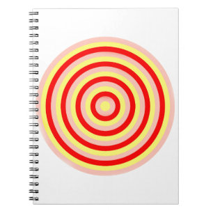 Concentric Circle Spiral Photo Notebook