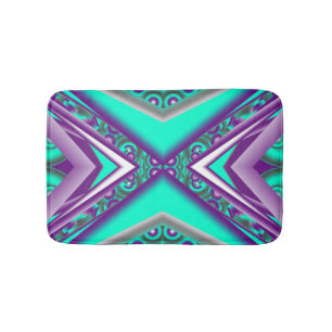 Concentric Circled To The Point Abstract Bath Mat