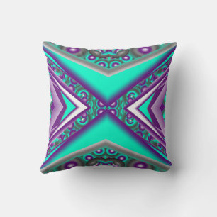 Concentric Circled To The Point Abstract Cushion