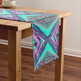 Concentric Circled To The Point Abstract Short Table Runner