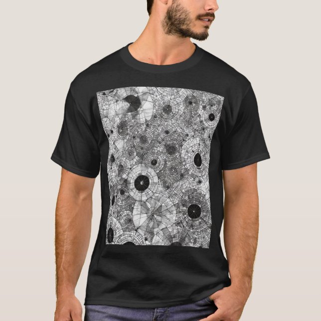 Concentric Circles: A Geometric Symphony T-Shirt (Front)