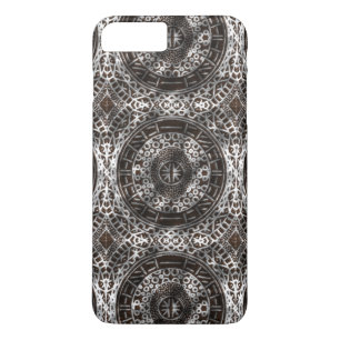 Concentric Circles African Tribal Print chocolate iPhone 8 Plus/7 Plus Case