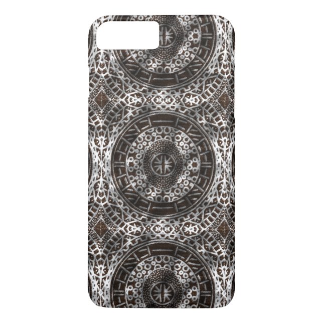 Concentric Circles African Tribal Print chocolate Case-Mate iPhone Case (Back)