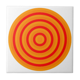 Concentric Circles Ceramic Tile