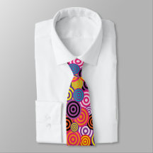 Concentric Circles Graphic Design Loud Colours