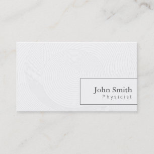 Concentric Circles Physicist Business Card