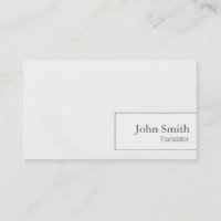 Concentric Circles Translator Business Card