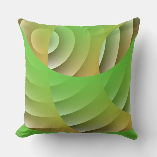Concentric circlesThrow Pillow (Front)
