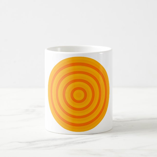 Concentric Colourful Circle Coffee Mug (Center)