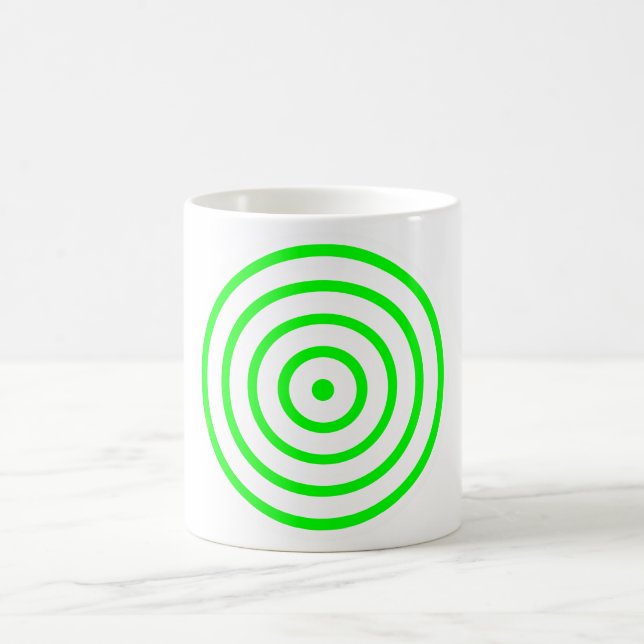 Concentric Colourful Circle Coffee Mug (Center)