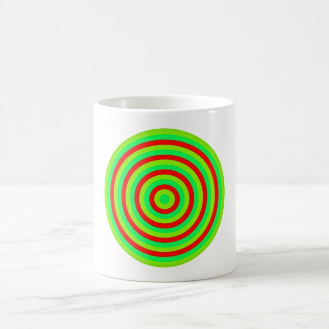 Concentric Colourful Circle Coffee Mug (Center)