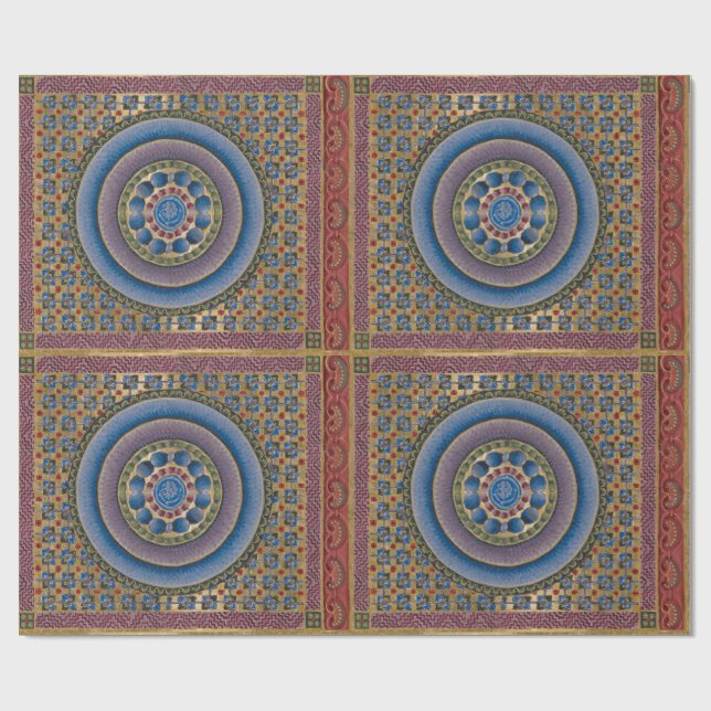 Concentric Illumination Wrapping Paper (Flat)