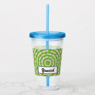 Concentric Leaf Rings by Kenneth Yoncich Acrylic Tumbler