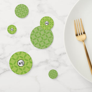 Concentric Leaf Rings (Tile) by Kenneth Yoncich Confetti