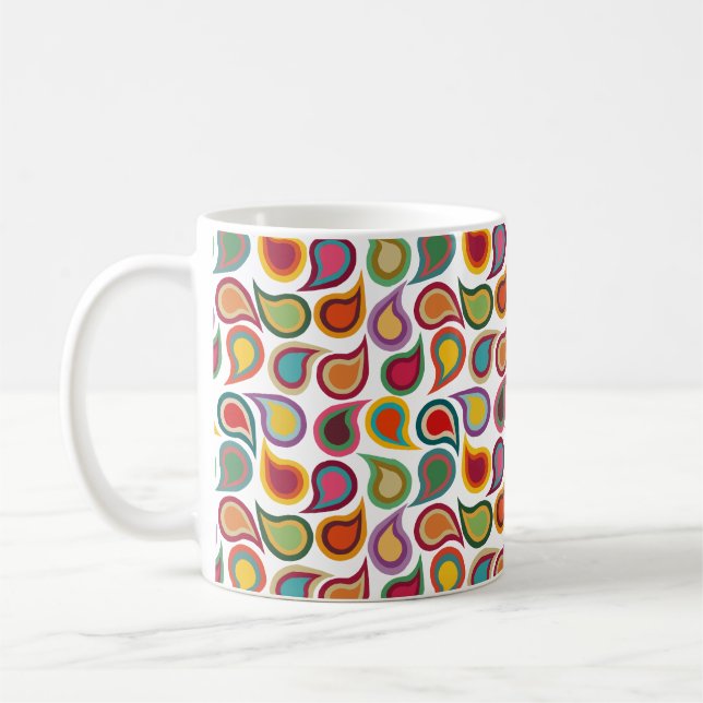 Concentric Paisleys  Coffee Mug (Left)