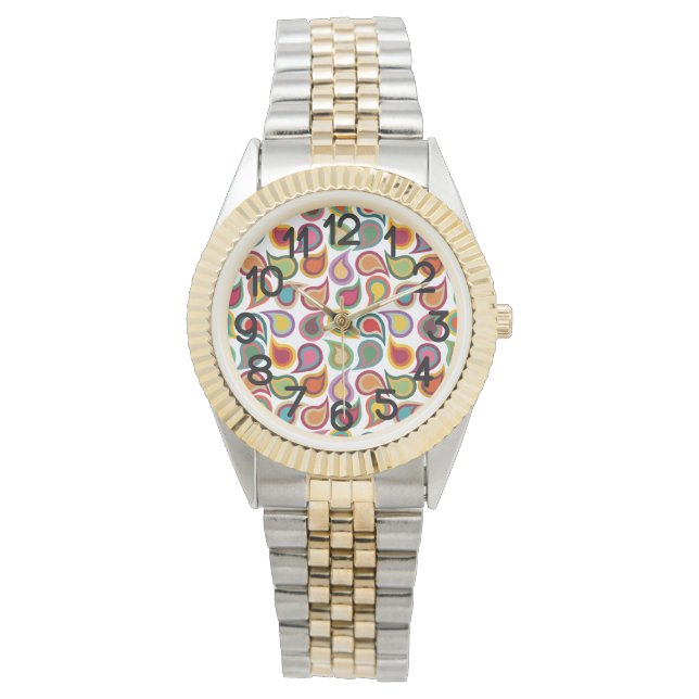 Concentric Paisleys  Watch (Front)