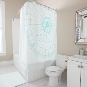 concentric universe shower curtain