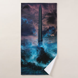 Concept Art in the concept of “Bangkok Tsunami” T Bath Towel