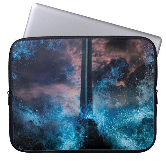 Concept Art in the concept of “Bangkok Tsunami” T Laptop Sleeve (Front)